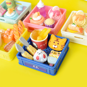 Panier à pain miniature <span class=keywords><strong>japonais</strong></span> 44mm Maison <span class=keywords><strong>de</strong></span> poupée Jouet en plastique pour jouer Cuisine Jouets Scène Accessoires <span class=keywords><strong>de</strong></span> tir - Product Image 2
