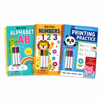 Livre de coloriage éducatif ODM pour tout-petits, livre d'apprentissage personnalisé de l'alphabet et des chiffres ABC, livre de dessin, impression en gros
