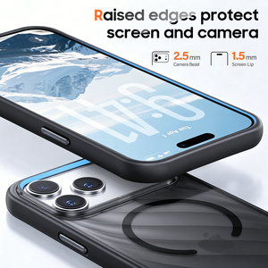 Coque magnétique transparente anti-traces de doigts antichoc à ondulations diagonales 360° pour <span class=keywords><strong>iPhone</strong></span> 18 17 Pro Max °   Support rotatif - Product Image 3