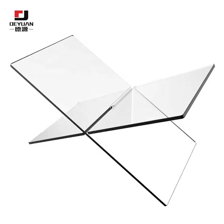 Hot Selling Open Clear Acrylic Magazine Tray Holder Clear Acrylic Open Book Display Stand Acrylic Reading Book Holder