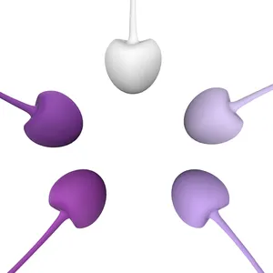 गर्म बिक्री 5pcs सिलिकॉन केगेल व्यायाम डॉक्टर की सिफारिश की Peic मंजिल अभ्यास बेन वा बॉल योनि प्रशिक्षण गेंद