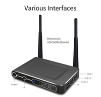 Paling kuat CPU Amlogic S922X RTC Android Digital Media Player OTT IPTV STB kotak untuk Real Estate Arena iklan