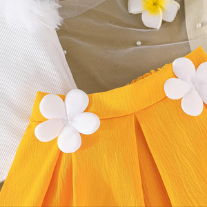 ชุดเดรสเด็กผู้หญิงน่ารักสไตล์หรูหราสำหรับฤดูร้อน ชุดเสื้อผ้าเด็กสองชิ้นแบบไม่มีแขน แต่งลูกไม้สไตล์งานปาร์ตี้ สำหรับเด็กผู้หญิงอายุ 4 ถึง 8 ปี - Product Image 5