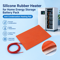 Chauffe-émetteur en caoutchouc silicone personnalisé pour batterie de stockage d'énergie domestique, coussin chauffant anti-condensation