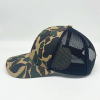 Personalizado 6 paneles 112PFP forma viejo pato Camo camionero caza sombrero en blanco camionero gorra Gorras malla camionero sombrero 112 estilo sombrero en blanco