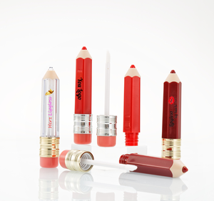 Pencil Shaped Empty Cosmetic Packaging 5ml Clear Lip gloss Container Tube