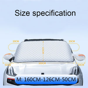 MESOROCK protecteur de <span class=keywords><strong>pare</strong></span>-<span class=keywords><strong>brise</strong></span> de voiture épaissi anti-neige/gel magnétique pour la couverture de <span class=keywords><strong>pare</strong></span>-<span class=keywords><strong>brise</strong></span> universelle d'hiver - Product Image 5