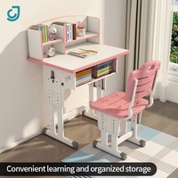 Ensemble de bureau et de chaise réglable en hauteur XYJ, fabricant original moderne, avec bibliothèque, mobilier scolaire, table d'étude pour enfants