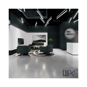 Gabinetes de peluquería profesionales de estilo moderno con espejo para muebles impermeables de barbería - Product Image 1