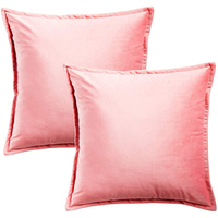 Vente en gros Housses de coussin décoratives super douces personnalisées Taie d'oreiller de canapé velours pour canapé chambre voiture