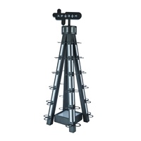 Individuell bedruckbarer, wiederaufladbarer, stehender A-Rahmen LED-Shotglas-Turm-Display-Ständer für Bar, Club und Party