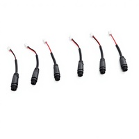 Terminal en laiton étanche M12 2 broches avec câble de 10 cm 10A 2x18AWG pour éclairage LED extérieur et applications industrielles automobiles