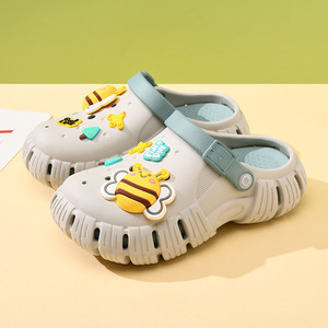 Women's Platform <b>Clogs</b> White Cartoon EVA Hollow Thick Sole Summer Sandals Non Slip Breathable Wear Resistant - Product Image 3