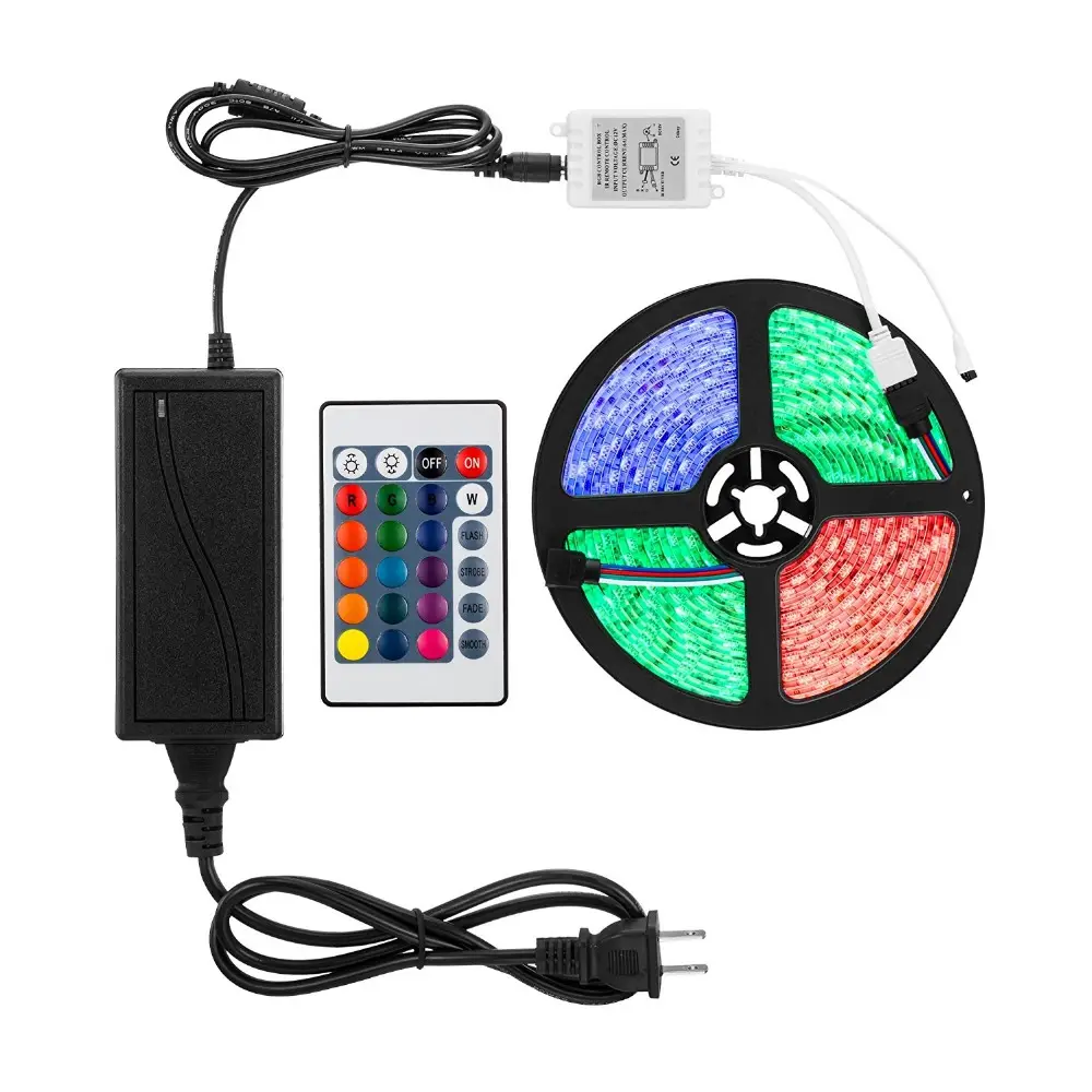 LED Light Strip RGB 5050 Set tape Color Changing LED Strip with Remote for Home Lighting