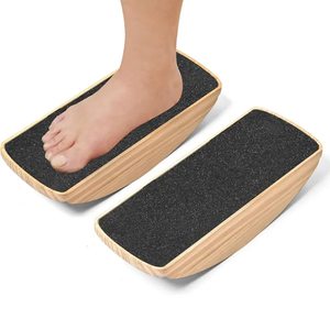 Solid Wood Footrest Balance <b>Board</b> Non Slip Standing <b>Mat</b> For Single Leg Training Fitness Exercise Equipment - Product Image 1