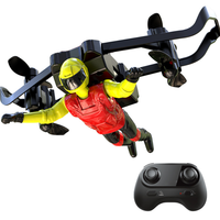 Flying Man 2.4G Mini Drone Quadricoptère RC avec Maintien d'Altitude, Gyroscope 6 Axes et Télécommande 2.4GHz, Idéal pour les Stunts
