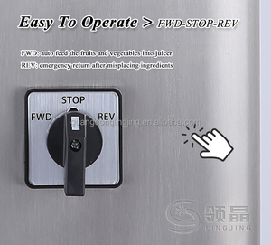Extracteur de jus professionnel 1200W pour raisins et oranges, en acier inoxydable, avec séparation des résidus, extraction à froid, modèle 1200W Fu - Product Image 5