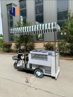 Petit tricycle électrique Tuk Tuk Mini camion de café et de crème glacée camion de restauration rapide à vendre
