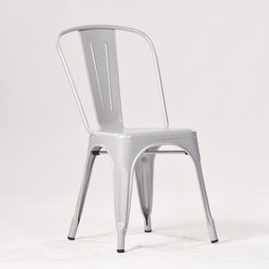 เก้าอี้รับประทานอาหารกรอบโลหะสีดำสำหรับร้า<span class=keywords><strong>น</strong></span>อาหารสวนกลางแจ้ง - Product Image 3