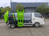 Camion à ordures compacteur 5m³ de marque renommée 4x2 avec conduite à gauche pour la collecte des déchets extérieurs