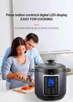 Cuisinière à pression électrique multifonctionnelle avec programmes personnalisés 6L 8L 10L Cuisinière multifonction haut de gamme antiadhésive