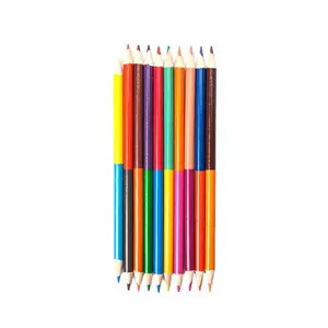 Laser luminabo — société de fabrication, Design Unique, Double pointe, <span class=keywords><strong>crayon</strong></span> en bois coloré pour enfants - Product Image 1