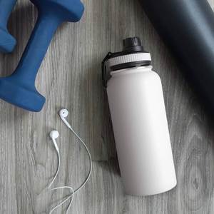 Gourde isotherme sport en acier inoxydable à large ouverture et grande capacité, avec couvercle à vis portable, idéale pour la salle de sport, les activités de plein air et la randonnée – Meilleure vente - Product Image 2