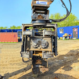 Goede Precisie Veranderlijke Zijklem Paal Driver Met Bodem Klem Tanden Hydraulische Vibro Hamer Voor Rechthoek Betonnen Palen - Product Image 2
