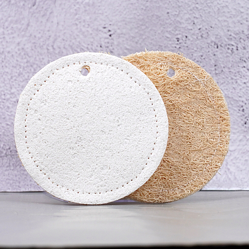 85*85*1.8cm white wood pulp with loofah