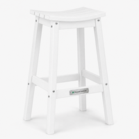 Tabouret de bar imperméable pour patio, tabouret de bar en HDPE, couleur personnalisée, fournisseur de meubles d'extérieur