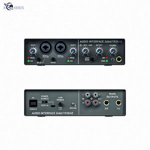 Tarjetas de Sonido y Mezclador Profesionales para Grabación de Música en Vivo en Estudio Digital, Interfaz de Audio USB, Tarjeta de Sonido para Mezclar - Product Image 2