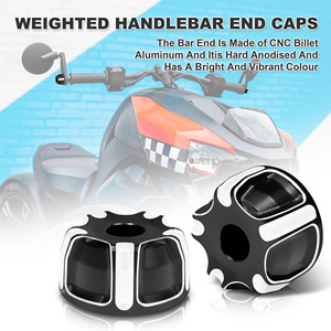 Embouts de bandes de poignée de guidon pour <span class=keywords><strong>Can</strong></span> <span class=keywords><strong>Am</strong></span> <span class=keywords><strong>Ryker</strong></span> Rally Edition Sport Ace 2019-2024 <span class=keywords><strong>Accessoires</strong></span> décoratifs de moto en aluminium - Product Image 3