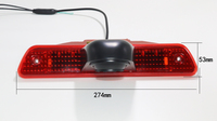Caméra de recul HD pour feux de freinage de voiture, caméra de recul pour Citroen Jumpy pour Peugeot Expert Toyota Proace 2016-2019