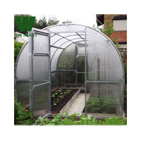 Invernadero Grande para Jardín Exterior Win Heart, de Policarbonato, con Marco de Metal Galvanizado, Doble Capa de PE, con Garantía de 15-20 Años