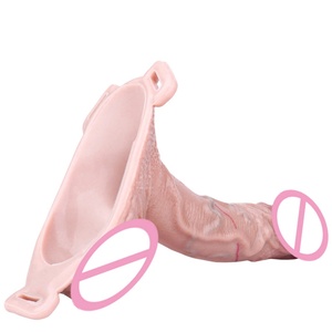 Factory Liquid Silicone Cock Sleeve Realistic Male Enhancement Toy Penis Condom Extension Delay Sheath <b>Dildos</b> Product - Product Image 4