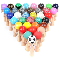OEM y ODM personalizar al por mayor nueva venta caliente Kendama bolas juguete japonés EE. UU. Niños Jumbo juguete de madera Kendama