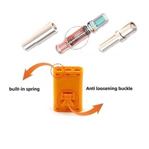 ชุดขั้วต่อล็อค Amass LCC30-M LCC30-F พร้อมสายไฟ - ปลั๊กแบบหนีบทำจากทองเหลืองชุบเงินสำหรับชุดแบตเตอรี่ลิเธียม - Product Image 2