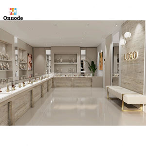Vitrine de présentation de bijoux de luxe personnalisée, écologique et durable, avec éclairage LED, en MDF et verre, pour kiosque de vente au détail - Product Image 5
