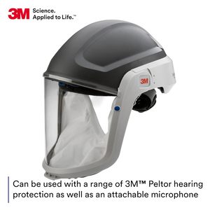 Casque de sécurité 3M Versaflo 17316 M-305 gris moyen avec visière standard et joint facial - Product Image 4