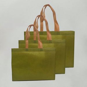 Factory Direct Custom <b>Printed</b> Laminated Reusable Shopping Tote for Holiday Non Woven Fabric Bag - Product Image 5