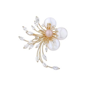 Broches de Cristal con Forma de Flor, Botones de Diamantes de Imitación, Aleación Chapada en Oro, Personalizados, Unisex, para Uso Diario, Regalo para Compromiso, Boda o Fiesta - Product Image 1