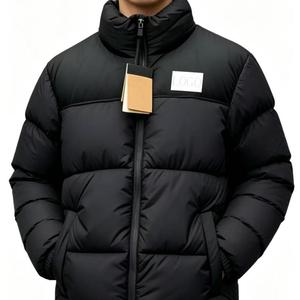 Veste d'hiver matelassée coupe courte à col montant pour femme, coupe-vent et chaude, la plus vendue de <span class=keywords><strong>North</strong></span> City, en noir, avec <span class=keywords><strong>face</strong></span> lisse - Product Image 5