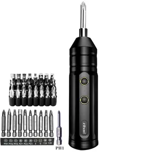 Power Tools Li-ion Cordless Driver 10-in-1 Portable 3.7v 10pc Mini Cordless Electric Screwdriver Set