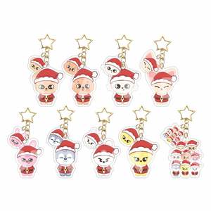 Vendita all'ingrosso <span class=keywords><strong>Kpop</strong></span> Merch <span class=keywords><strong>Shop</strong></span> SKZ natale Idol portachiavi K-pop personalizzato <span class=keywords><strong>Kpop</strong></span> carino randagio acrilico portachiavi - Product Image 1