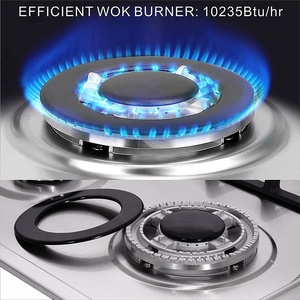 Ce bốn Burner thép không gỉ 4 tấm Burner bếp gas bếp phạm vi bếp nhà bếp đối với trang chủ - Product Image 2