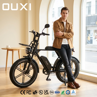 Vélo électrique OUXI Touring, batterie 15AH, 48V, 25 km/h, marché européen, certifié CE, vélo électrique V8 Pro, exportation mondiale directe d'usine