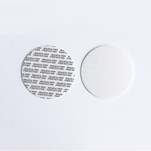 Sealed for Your Protection Paper <b>Bottle</b> Seal Cap Dust Cover with Silk Screen Printing Pilfer Proof Design - Product Image 1