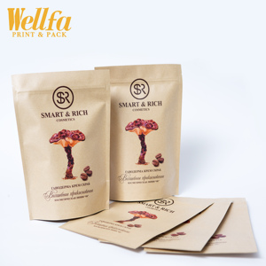 Bolsa de papel para manualidades, embalaje biodegradable con cremallera - Product Image 1