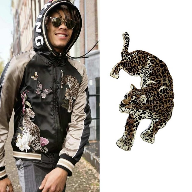 Wholesale Large Cartoon Embroidery Tigers Lions Leopards Resin 3D Iron on Eco-Friendly Animal Patches for Fashion Clothing