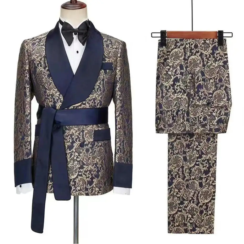 British style slim fit small Korean version of mens suits blazer trendy fashion handsome formal mens suits blazer